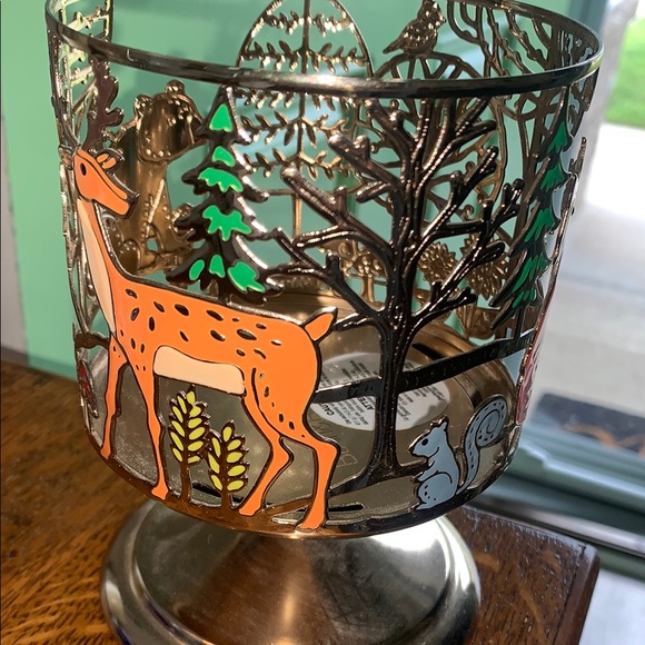 Bath & Body Works Forest Animals Silver Candle Holder - Picture 4 of 6